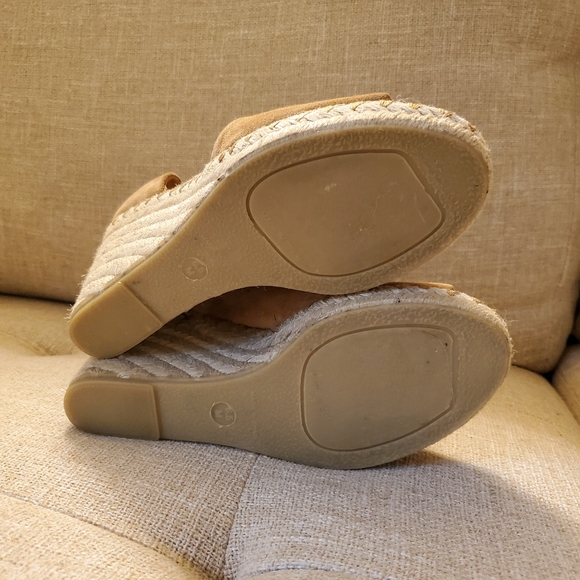 Vince Sonora Asymmetrical Suede Wedge Sandal - Picture 3 of 4